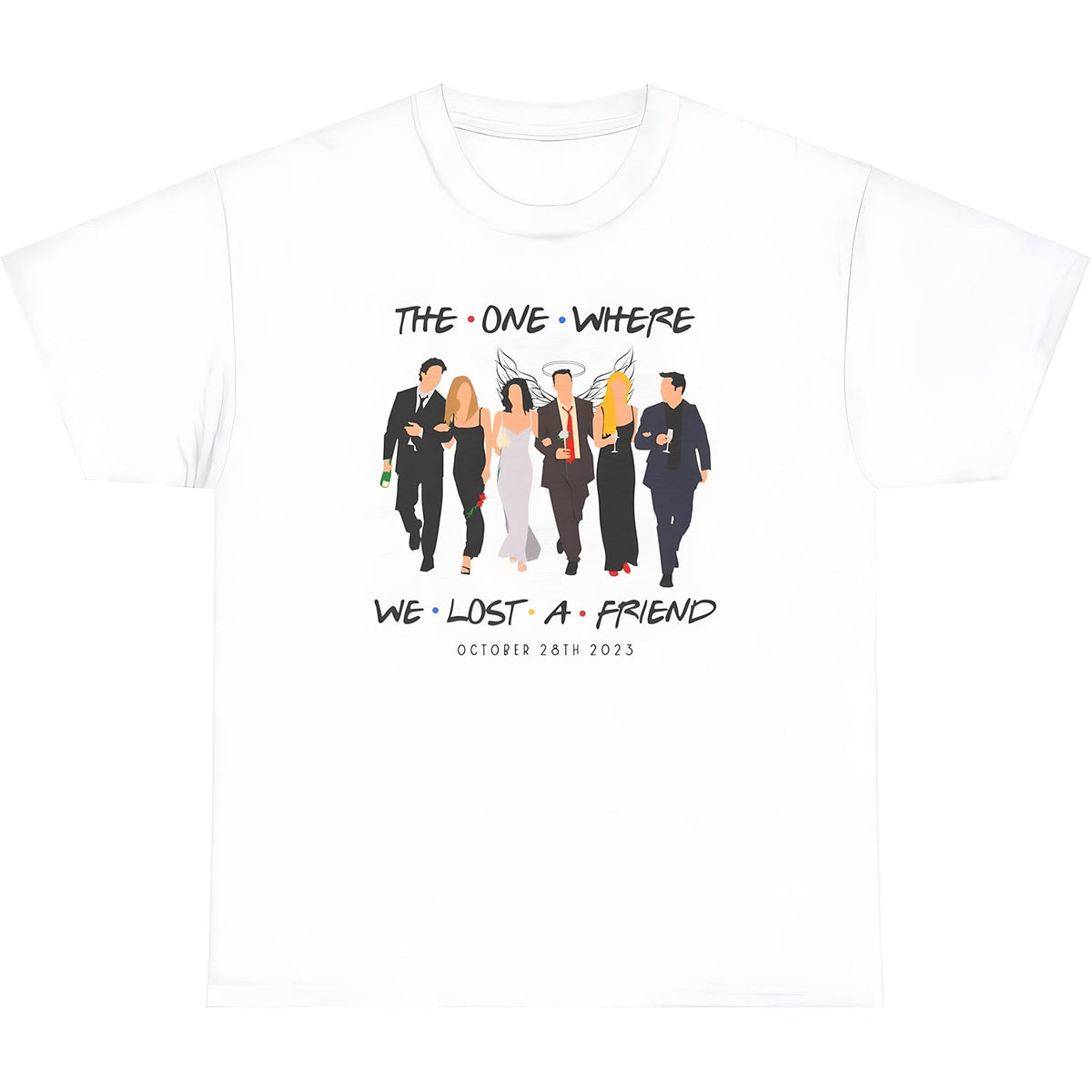 Friends TV Show Unisex Tee, Chandler Bing Memorial Shirt, Retro 90s Tee, Friends Fan Gift, Centrals Perks Tee, Friends Reunion